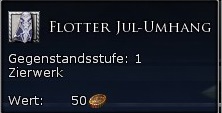 Flotter Jul-Umhang Tooltipp