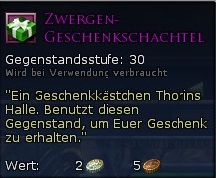 Zwergen-Geschenkschachtel