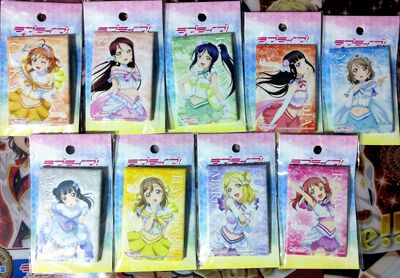 LLSS 3rd Anniversary Giveaway Prize Aqours Square Badges