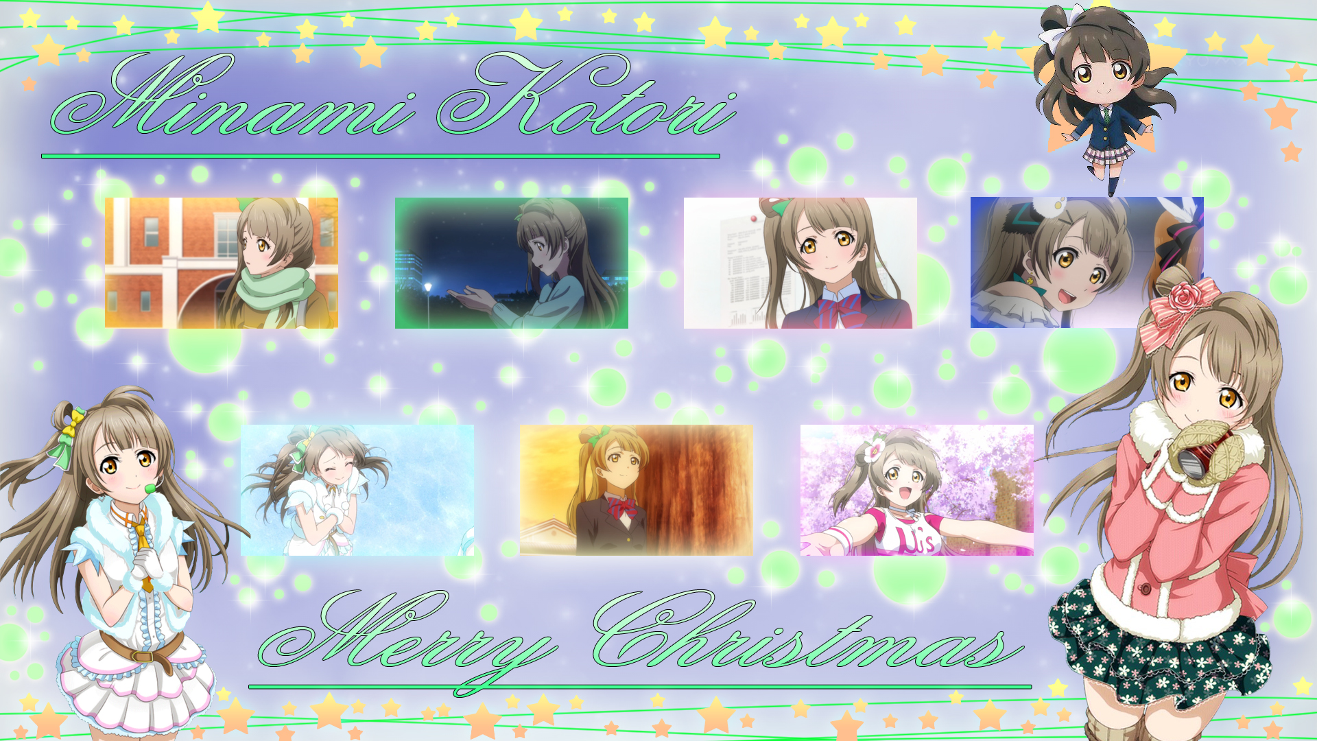 Image Minami Kotori Christmas Wallpaperjpg Love Live Wiki