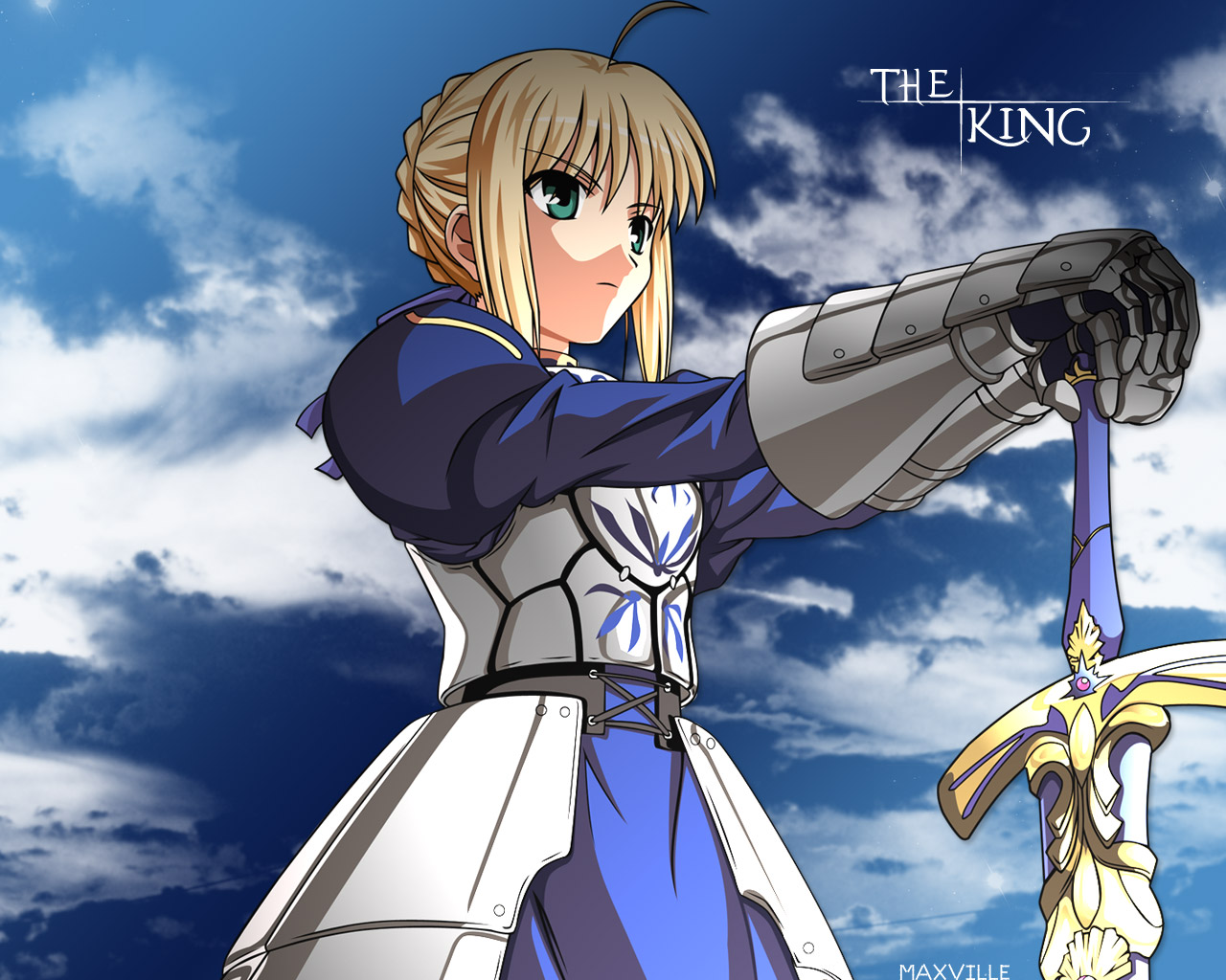 Artoria Pendragon (Saber) V2 アルトリア Fate/GrandOrder , StayNight , Zero Minecraft Skin