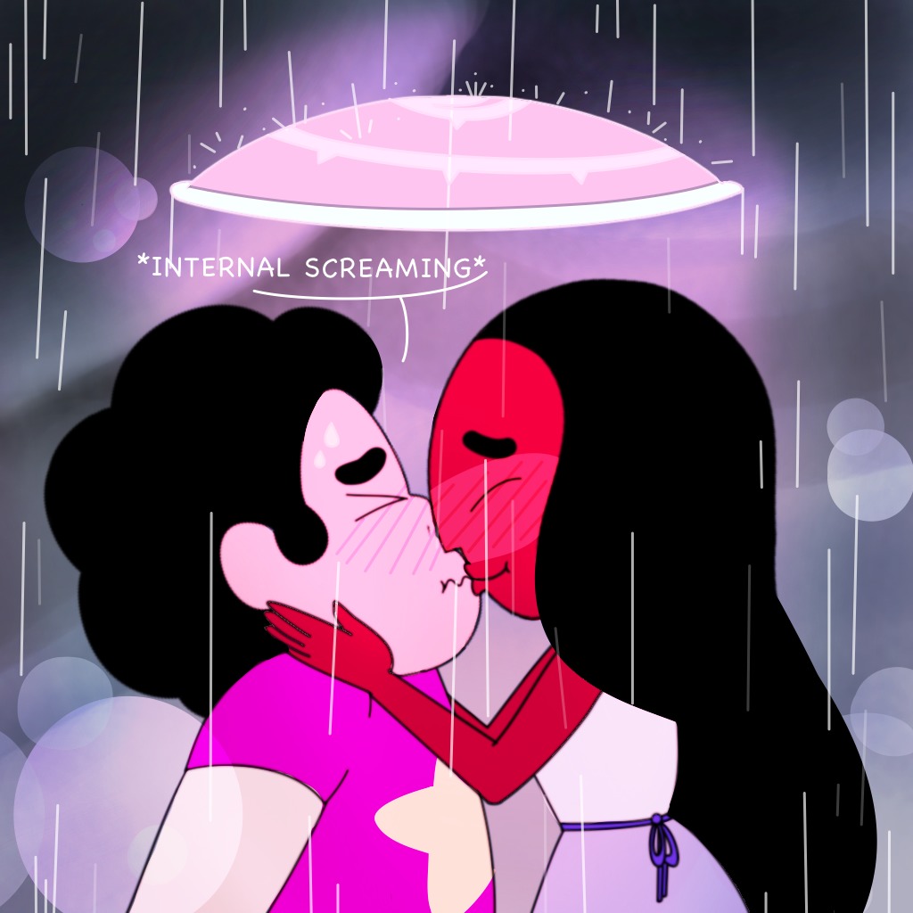 Image Steven Universe Steven And Connie Love Sheild Kiss Love Interest Wiki Fandom 