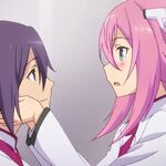 Wallpaper Gakusen toshi asterisk ayato and julis kiss For iPhone Free