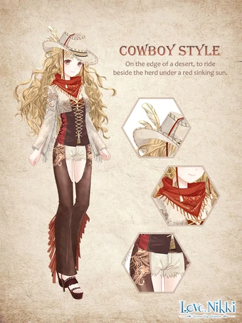 dressed up cowboy look
