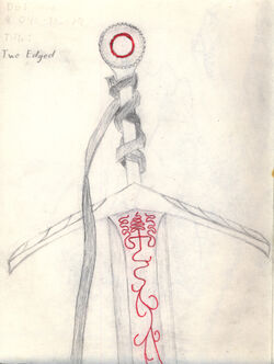 Old sword drawing