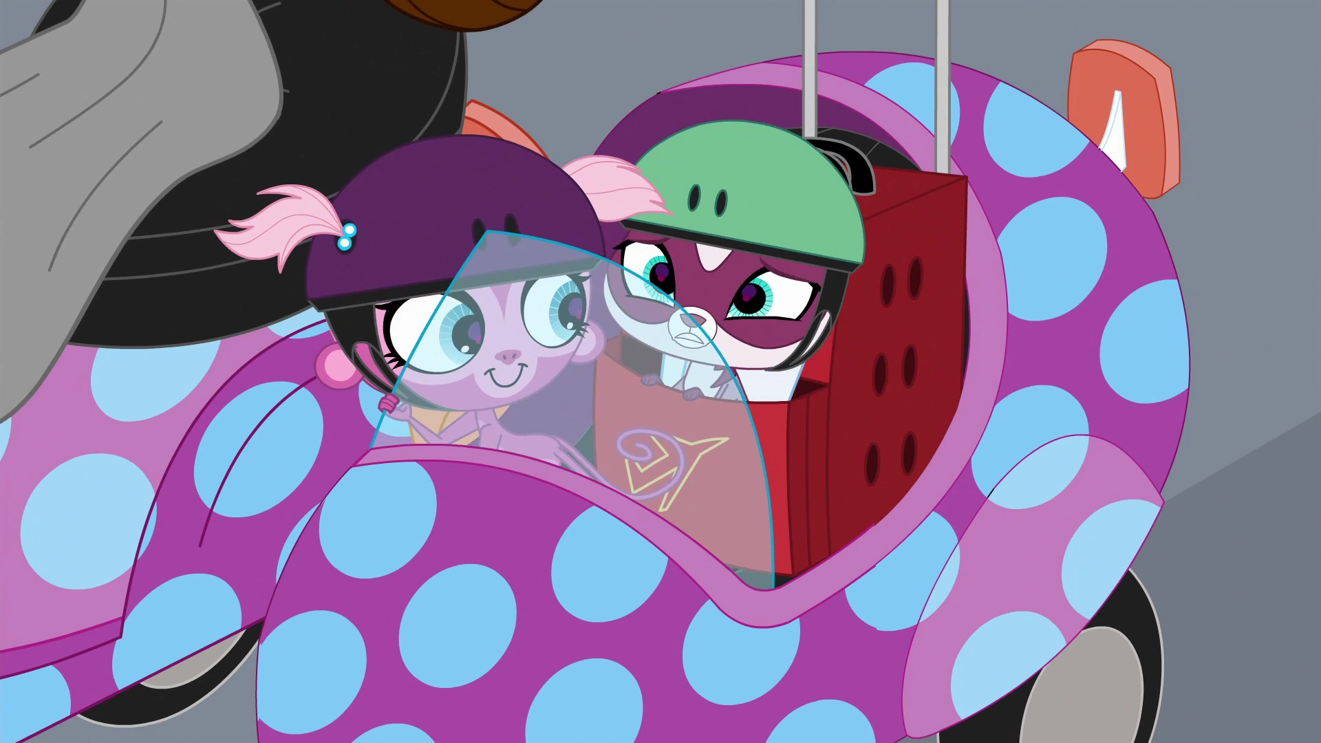 Image Jebbie in Blythes scooter.png Littlest Pet Shop (2012 TV