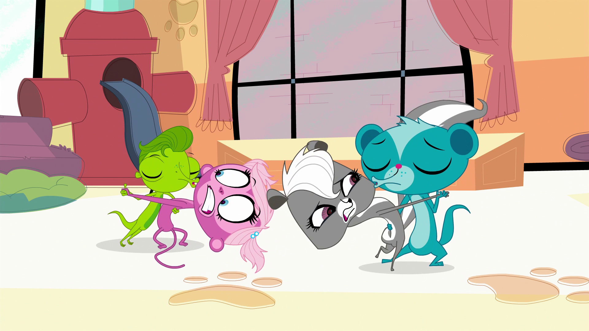 Image - Sunil and Vinnie about to kiss Pepper and Minka.png | Littlest