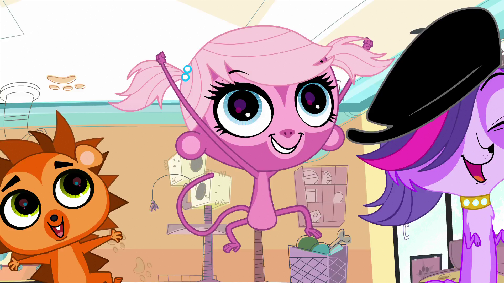 Image - Russell and Minka cheering.png | Littlest Pet Shop (2012 TV ...