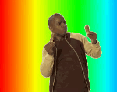 Rainbow Chicken Dance Man