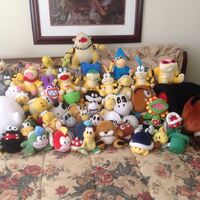 stuffed mario characters