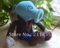 peashooter zombie plush