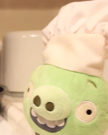 angry birds chef pig plush