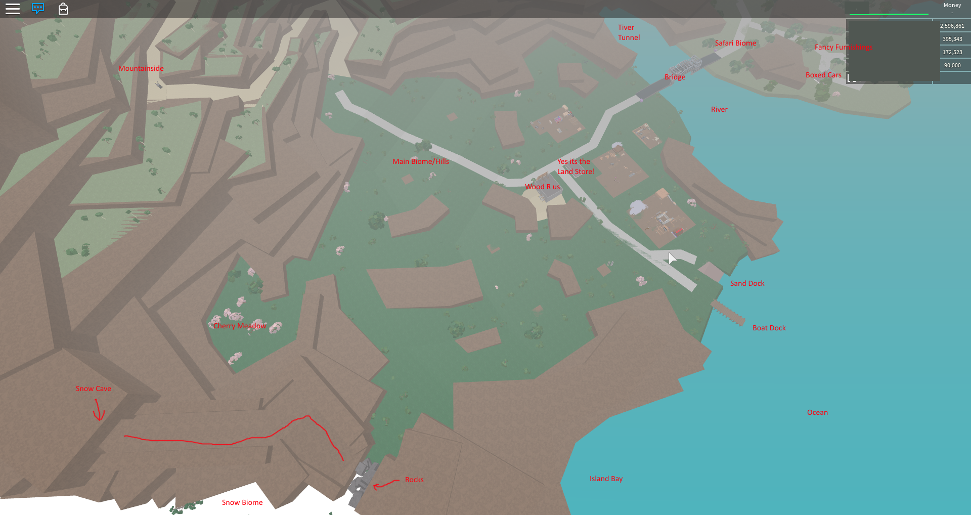 Map Of Roblox Lumber Tycoon 2