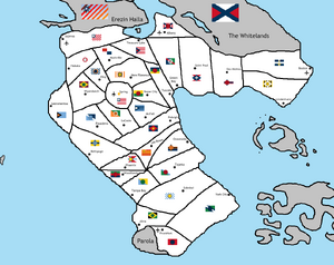 Map of USF with state names
