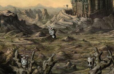 Flying robots - city