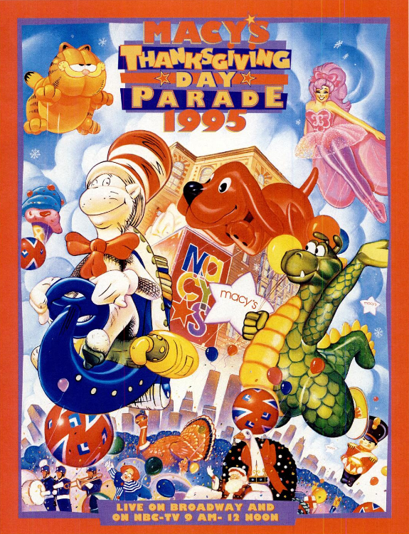 Macys Parade 1995 Poster Poster For The 1995 Macys Thanksgiving Day Macys Parade 1995 Poster Poster For The 1995 Macys Thanksgiving Day