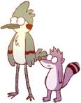 Mordecai and rigby on MAD