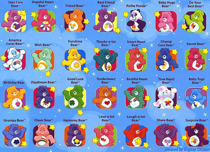 different care bears