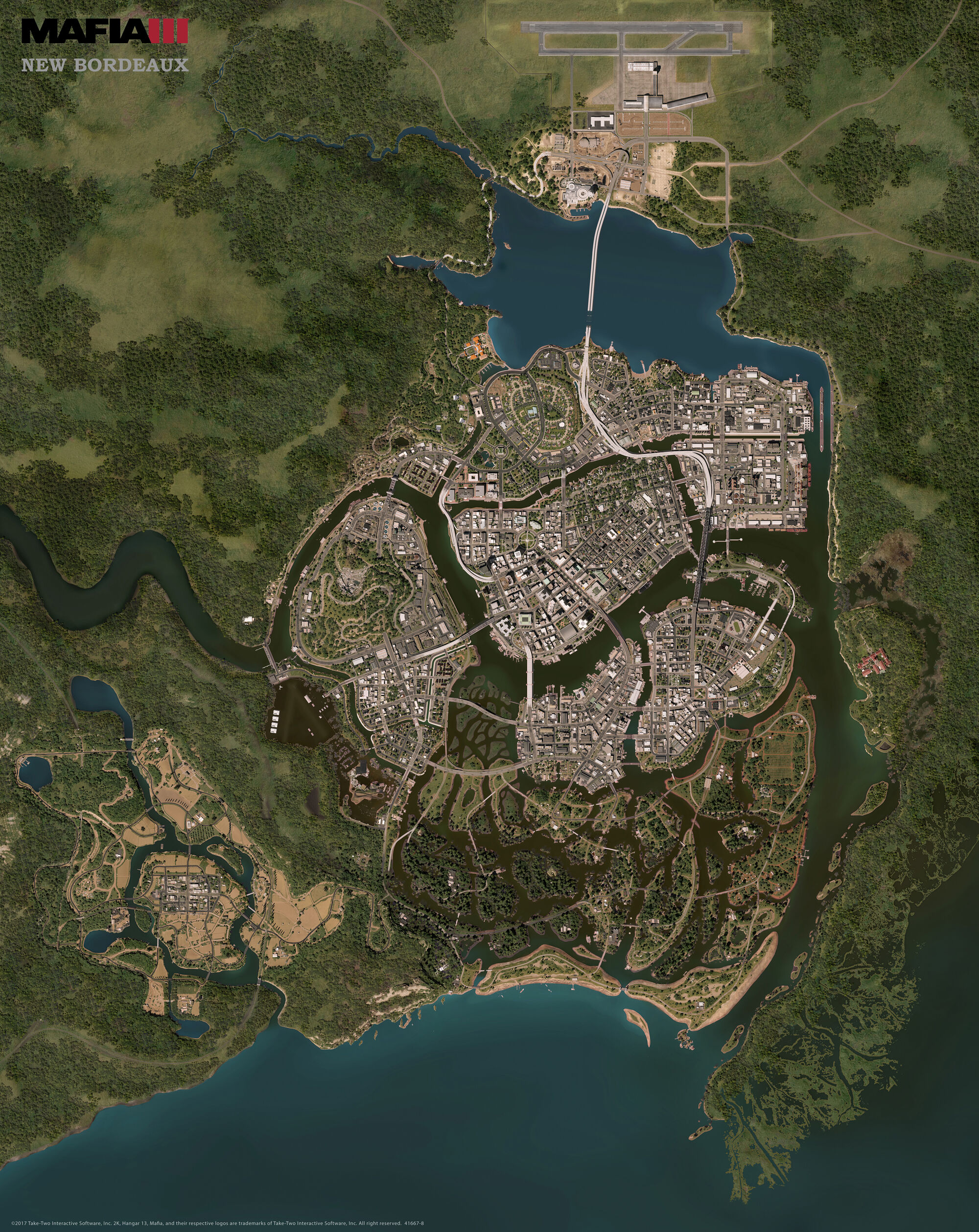 Image - Mafia III Map Aerial.jpg | Mafia Wiki | FANDOM powered by Wikia