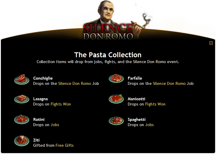 Image The Pasta Collection.png Mafia Wars Wiki FANDOM powered by
