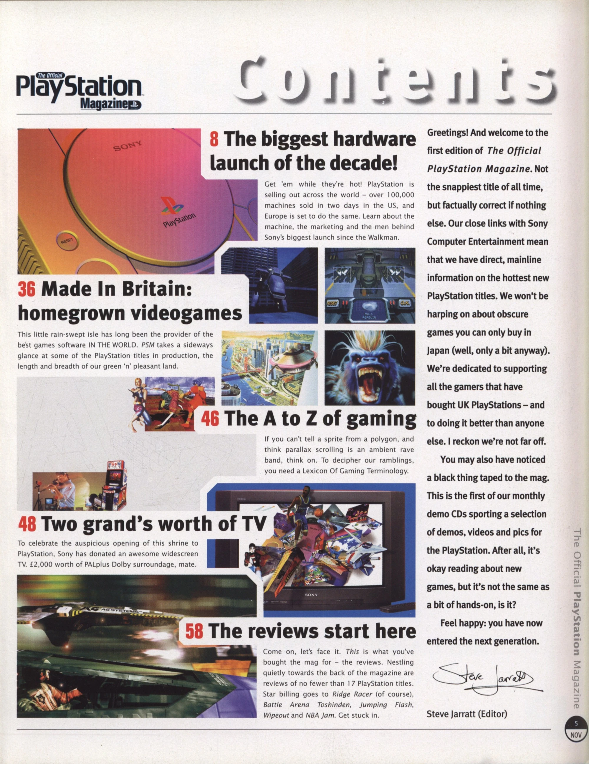 The Official PlayStation Magazine Issue 1 Magazines from the Past