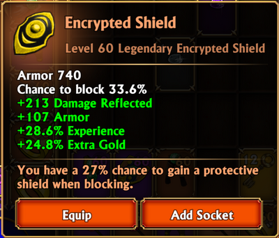 Encrypted shield