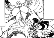 Hakuei and Seisyun capturing Paimon
