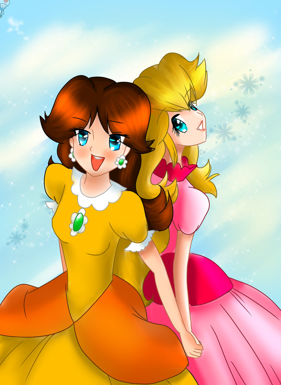 Image Peach And Daisy Bff By Drawingprincess87 D7aq2sz Magical Girl Fan Fiction Wiki