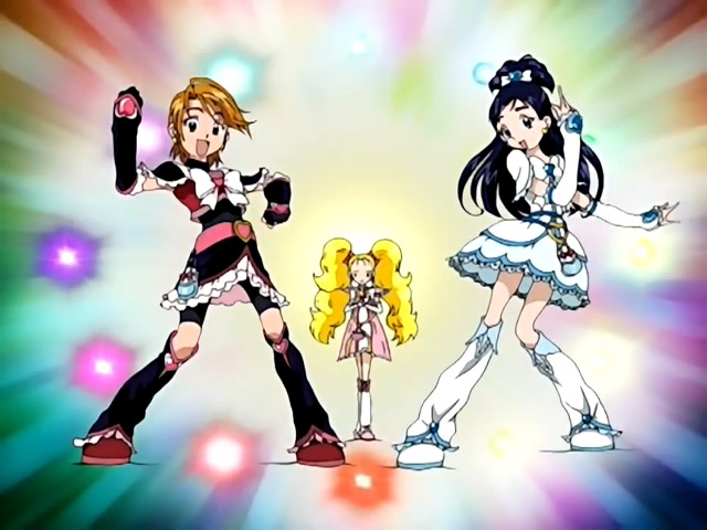 Image Futari Wa Pretty Cure Max Heart Cure Black Cure White And Shiny Luminous In The Opening 6611