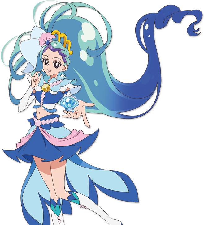 Image Go Princess Pretty Cure Cure Mermaid 3ds Posepng Magical Girl Mahou Shoujo 魔法少女 9996