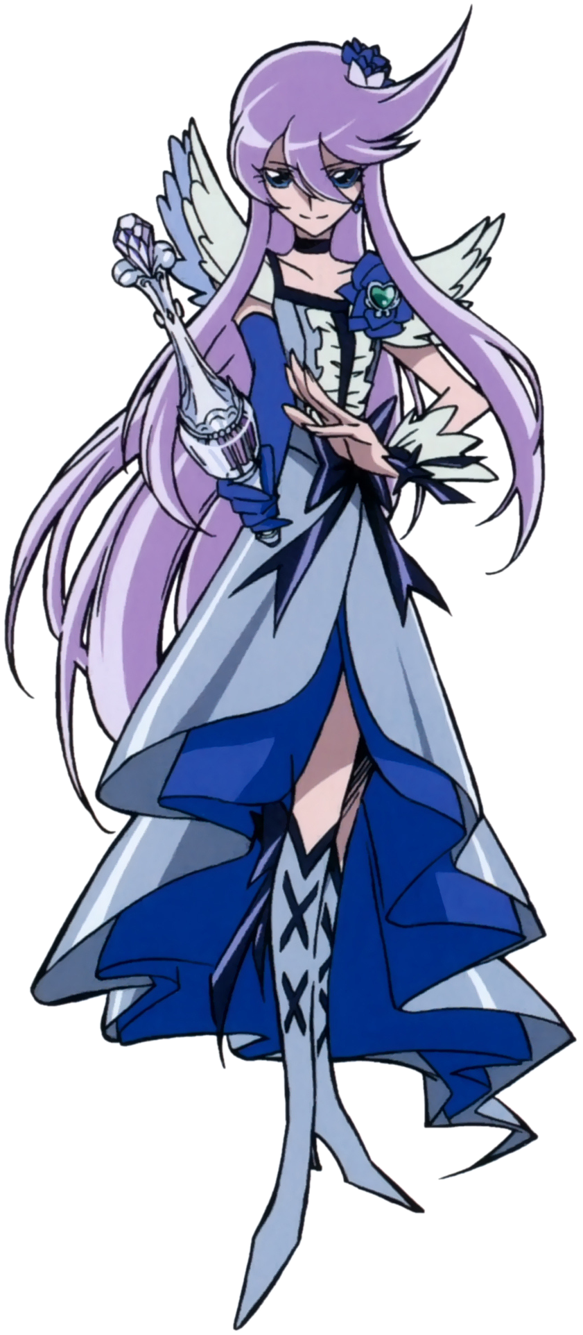 Image Heartcatch Pretty Cure Cure Moonlight With Her Moon Tact Pose Png Magical Girl Mahou