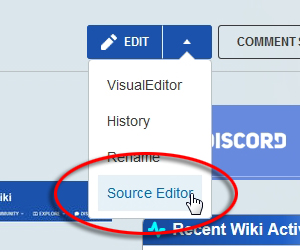 Editing Decks Source Editor