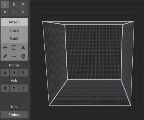 Interface 0.99.5a brush-line project example