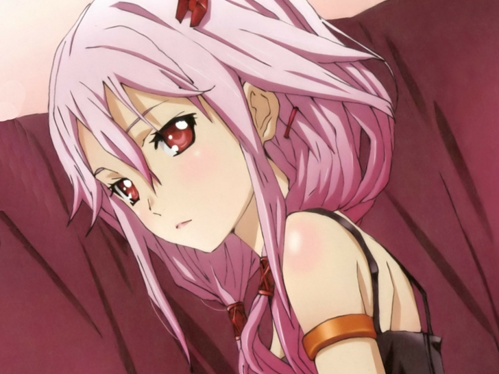 Pink Hair Anime Girl Red Eyes