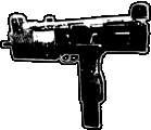 Weapons blue submachinegune