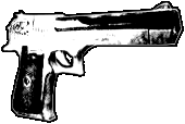 Weapons blue heavy handgun