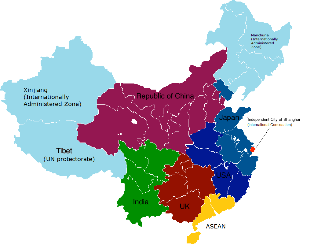 Image China Partition Map alternate (set free).png Map Game Wiki