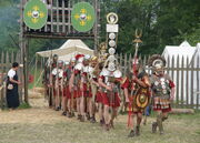 Roman camp re-enactment