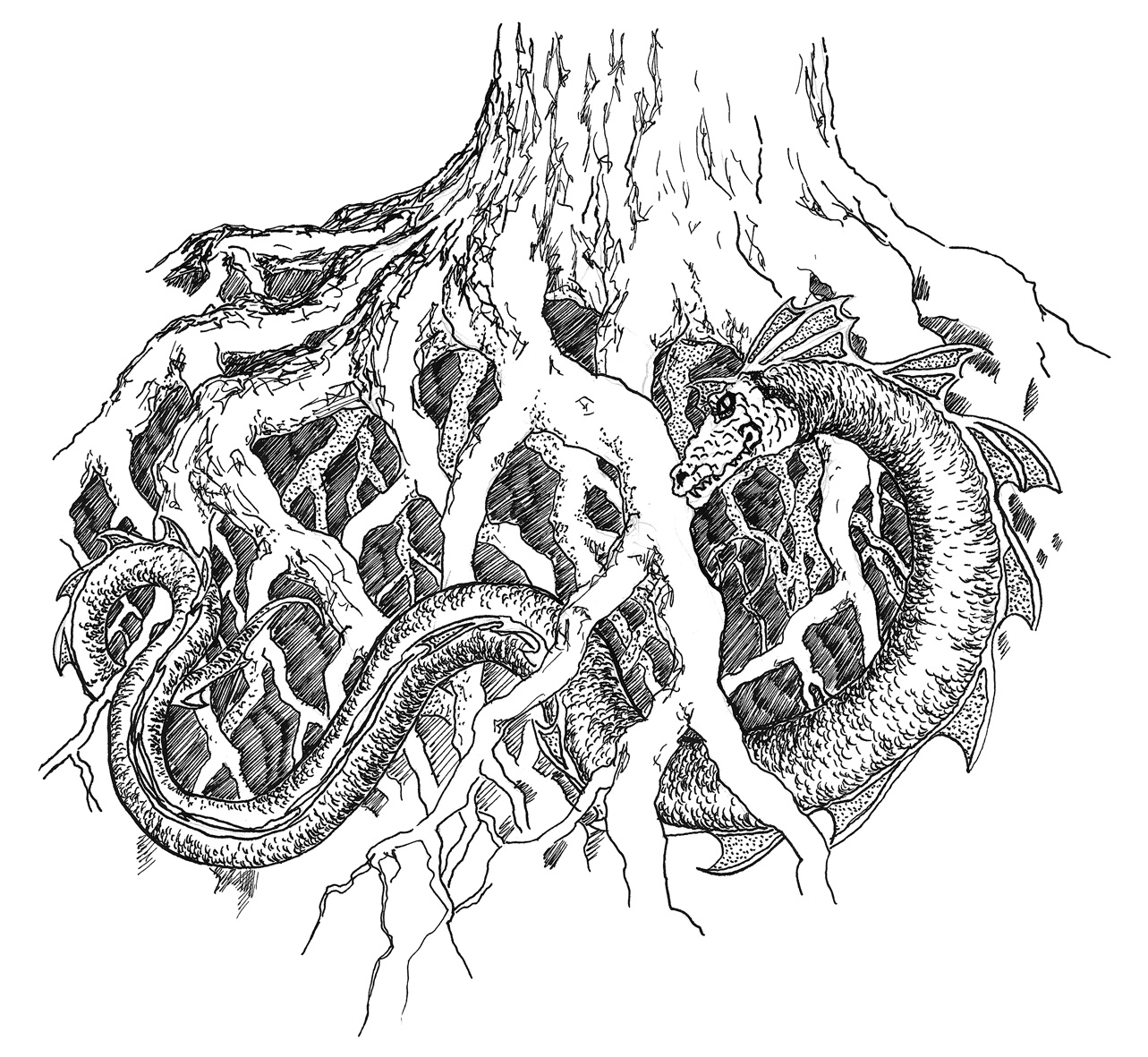 Yggdrasil Schlange Yggdrasil Schlange