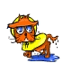 Drenched orange