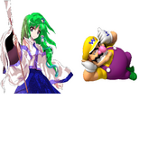 Mario and Touhou Wario y Sanae