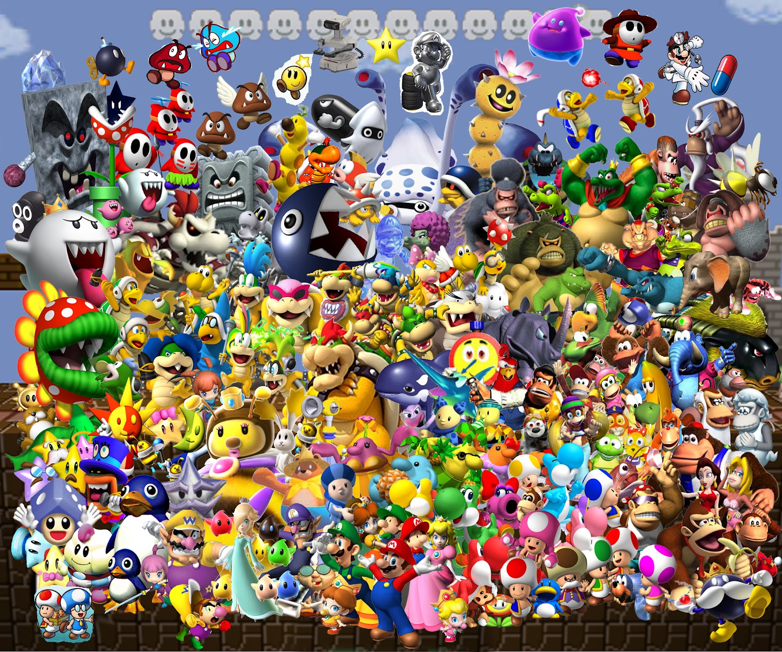 MAR152086 SUPER MARIO BROS MARIO CHARACTERS 24X36 POSTER Previews World