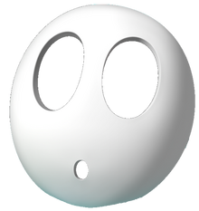 A shy guy mask