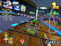 MKAGP2 Screenshot Waluigi Stadium