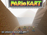 MKDS Screenshot Schoko-Sumpf