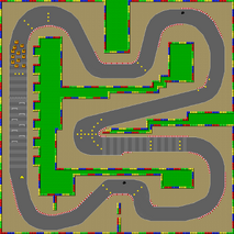 SNES Mario Circuit 3 map