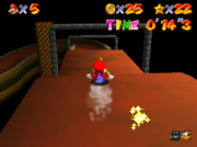 SM64 Screenshot Peachs Rutschbahn