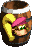 DKC2 Sprite Dixie-Fass