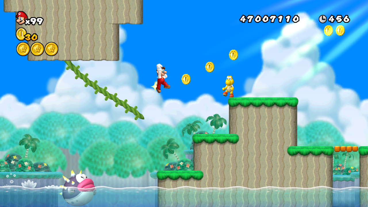 new super mario bros wii world 7 red flags