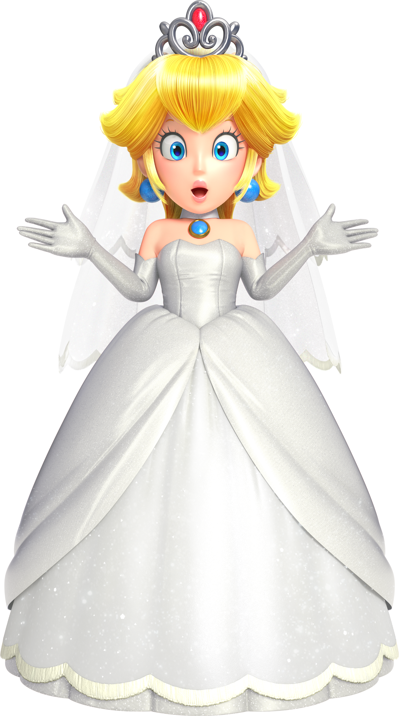 Princess peach wedding dress  Wedding